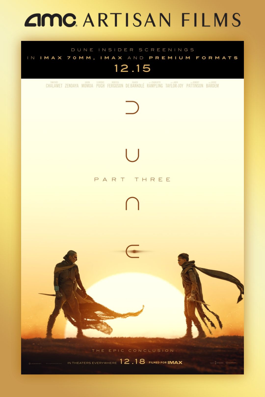 Poster for Dune: Part Three Insider Screenings