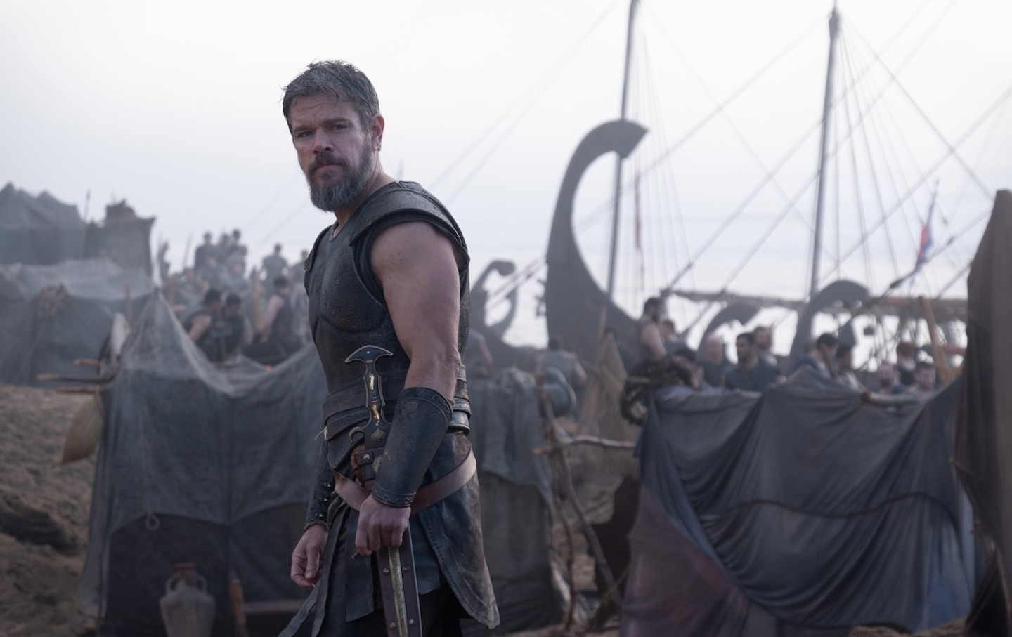 Matt Damon as Odysseus in The Odyssey
